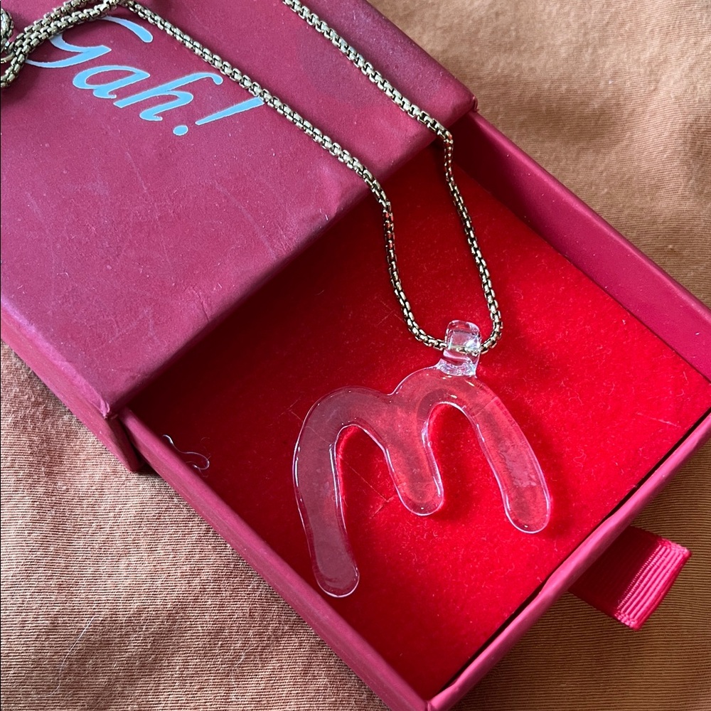 M Pendant Necklace